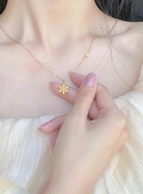 梵可亚宝官网雪花项链女饰品