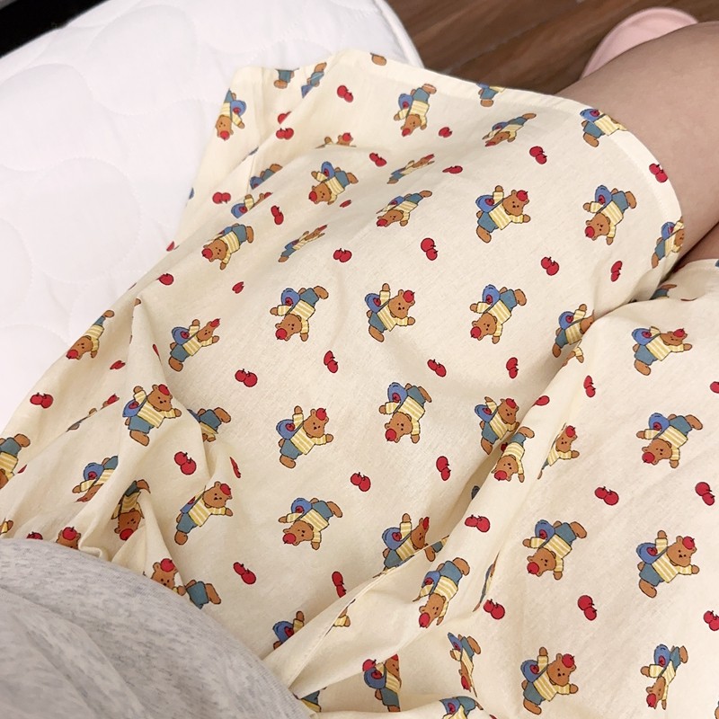 freesia|纯棉遛弯小熊短裤|