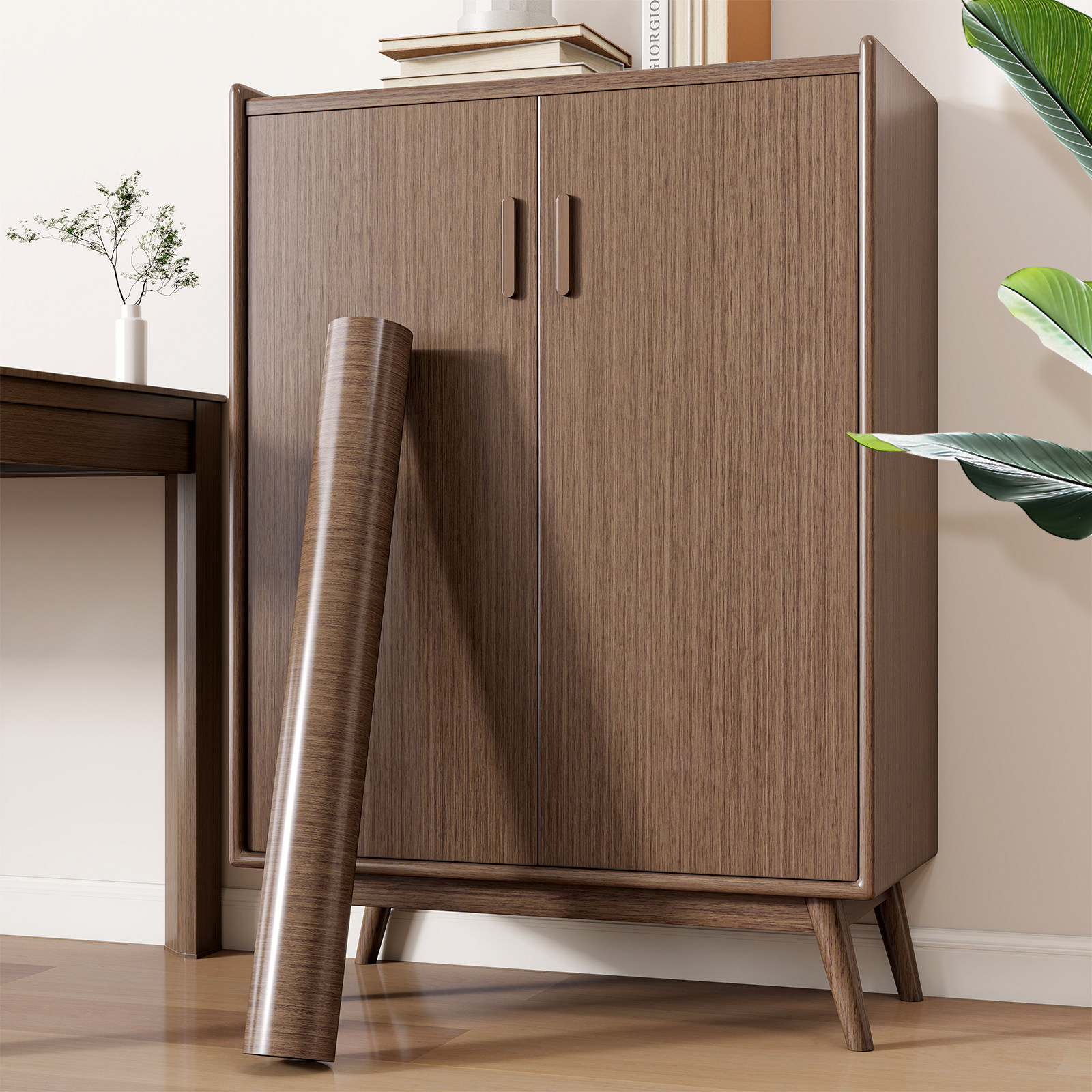 木纹柜子贴纸自粘防水防潮衣柜整体橱柜门遮丑改色贴膜彷木纹家俱,家居饰品,软装墙贴,淘宝优惠券,粉丝福利购,淘宝优惠卷