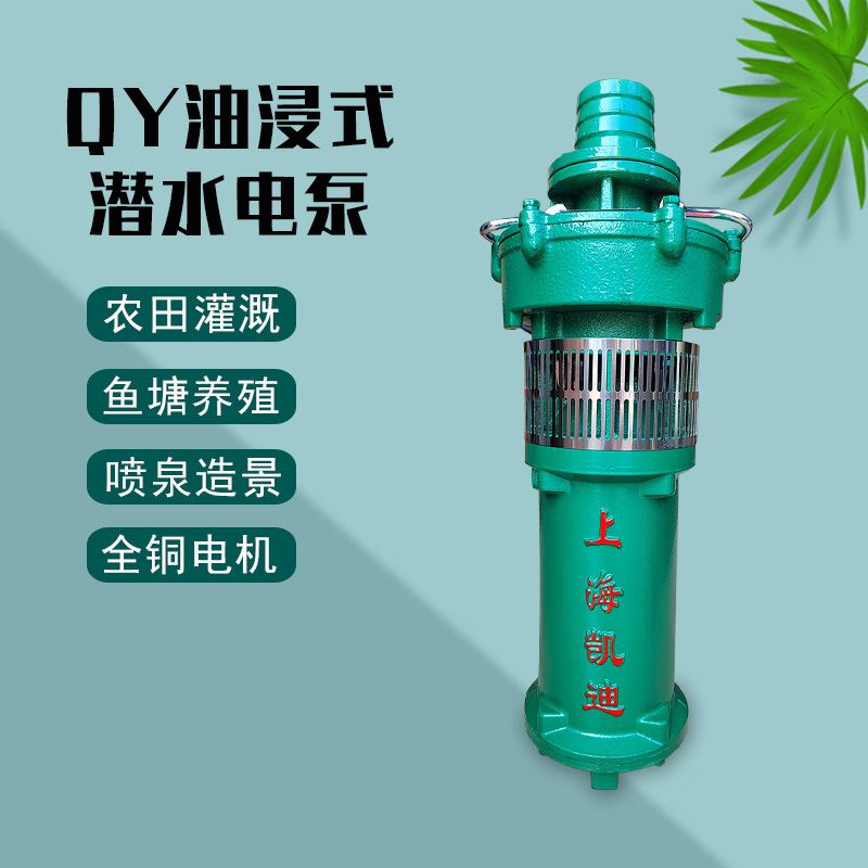 qy系列三相380v油浸泵凯迪井用充油式抽水泵农田灌溉油浸式潜水泵