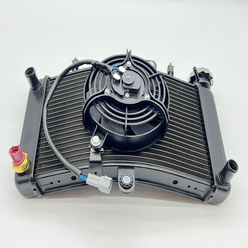 适用永源枭风e350散热器 嘉爵N19风扇 幻影Z1000335/367/400水箱