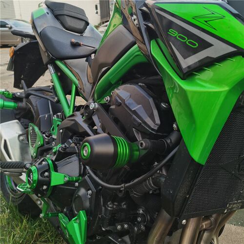 适用川崎Z900 Z900SE 17-23年改装车身防摔Q球带缓冲弹簧保护杆杠