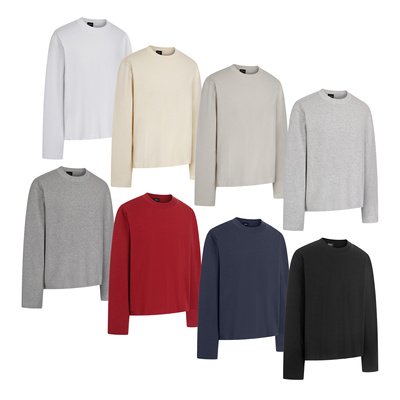 400短款基础纯色重磅打底衫长袖