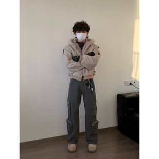 【小个子特制衣长】HFB冬季美式短款加厚座山雕棉服棉衣外套BM325