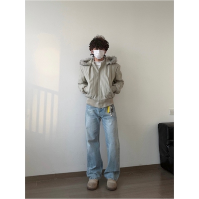 HFB美式短款保暖夹克外套棉服