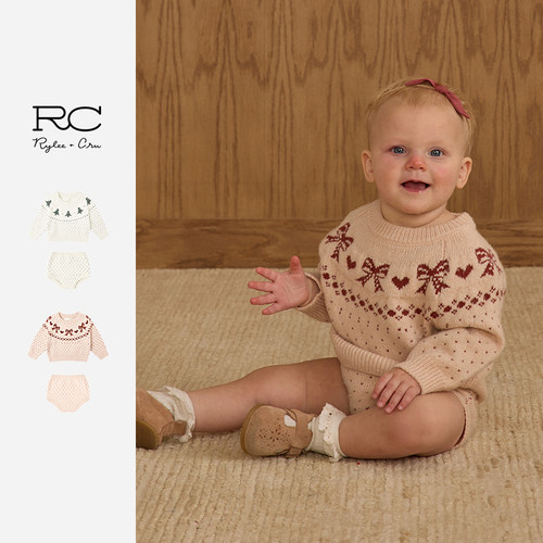 RC童装男女童费尔岛毛衣圣诞款