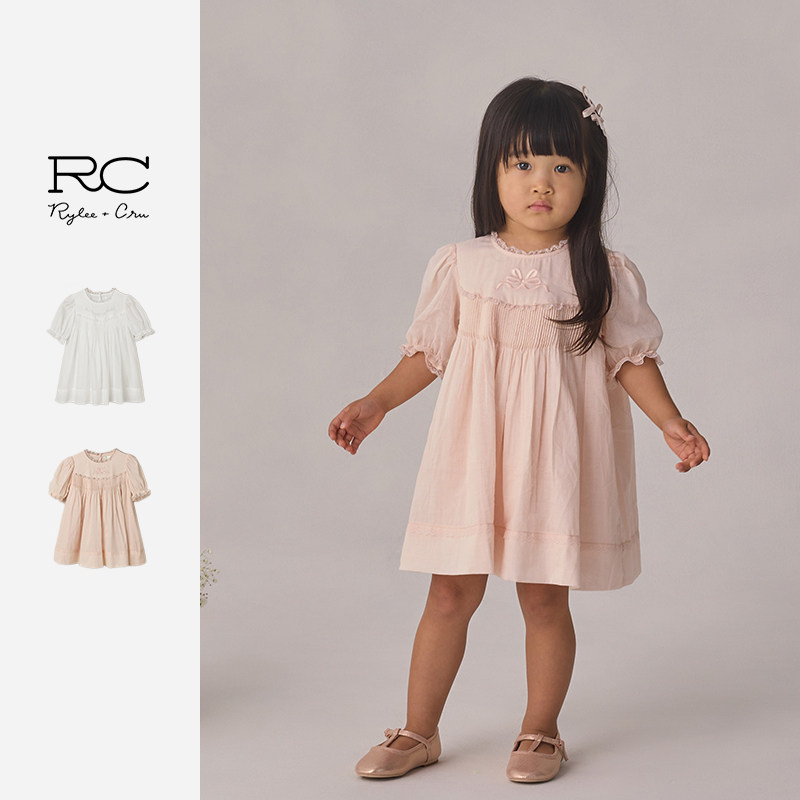 RC童装连衣服小童裙子泡泡袖新款图片