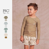 RyleeCru儿童男童男宝分体泳衣套装 温泉泡汤儿童泳装 童装 商场同款