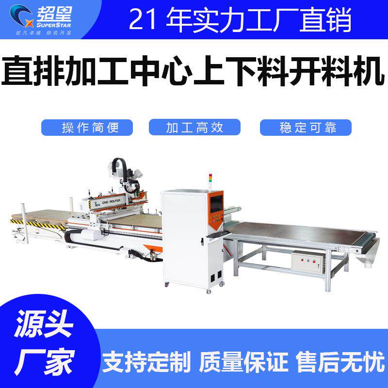 板式家具开槽打孔切割加工自动上下料数控机械设备木工开料机