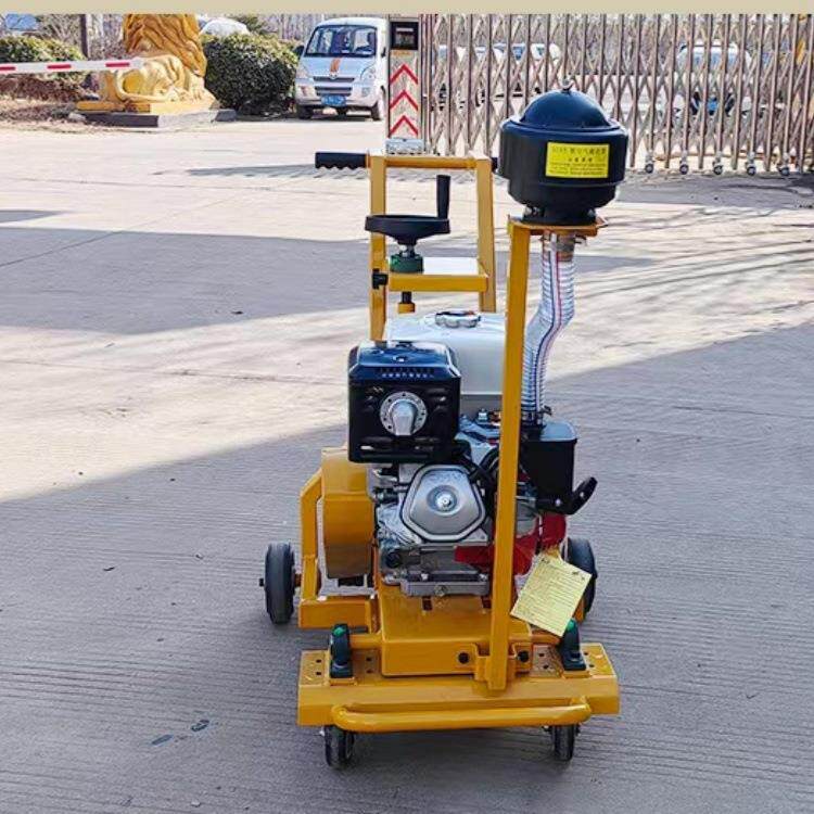 后拉式沥青路面开槽机1公分宽2公分深可以轮子旋转刻槽机价