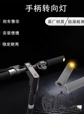 滑板车LED车把日行灯转向灯电车配件刹车尾灯警示灯实体