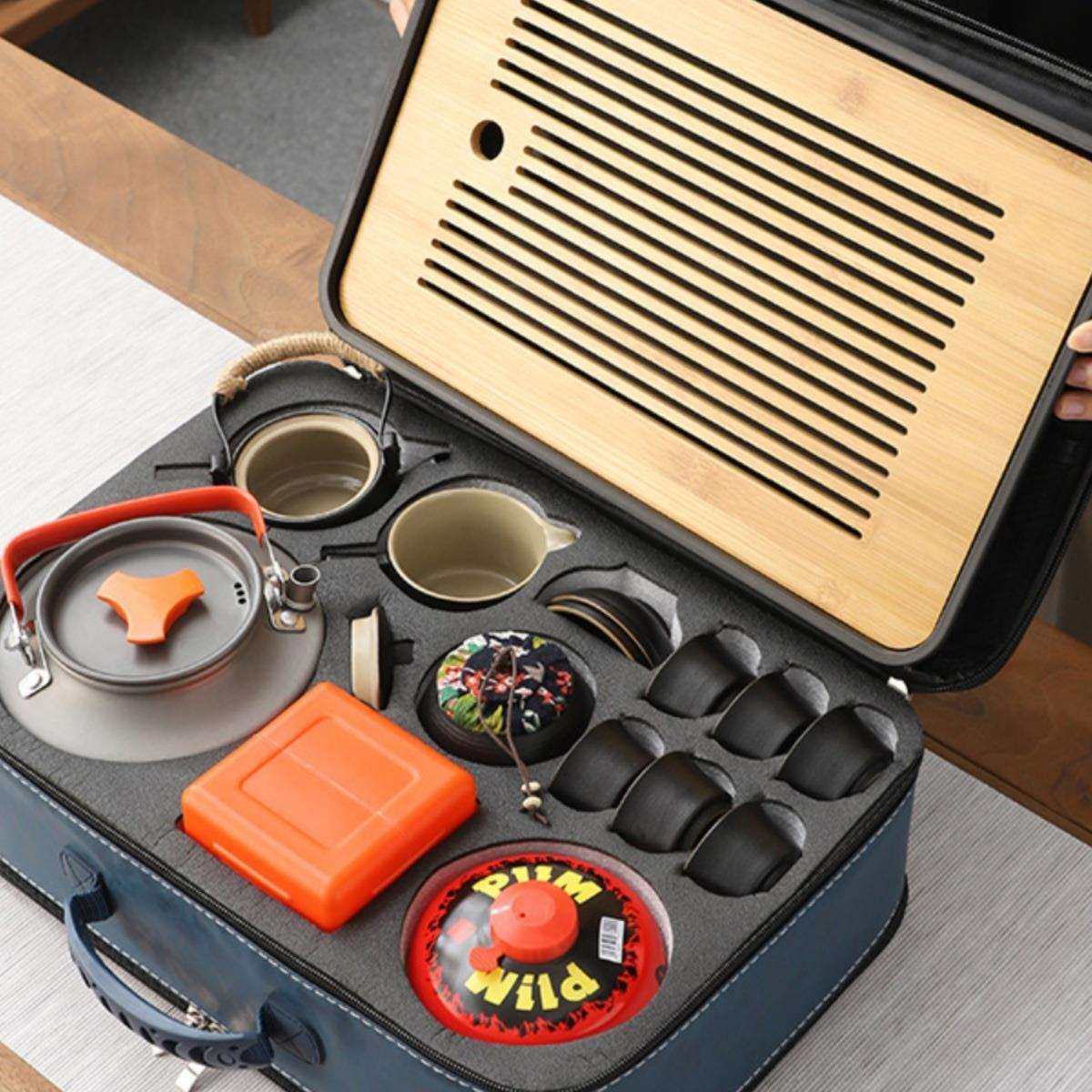 户外露营围炉煮茶便携式旅行茶具套装烧水壶一整套野外车载陶瓷无,电子元器件市场,其它元器件,淘宝优惠券,粉丝福利购,淘宝优惠卷