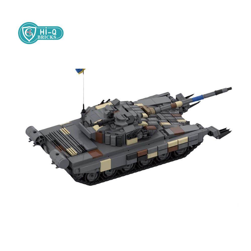 ozon虾皮LAZADA热卖国产积木MOC-157653乌克兰坦克玩具模型