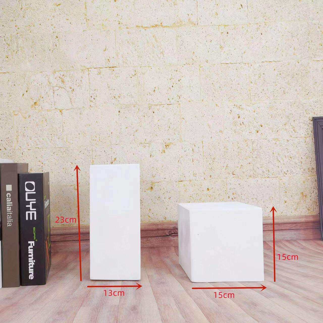 圆锥圆柱北欧工艺品创意树脂摆件几何体圆柱素描美术教具静物头像
