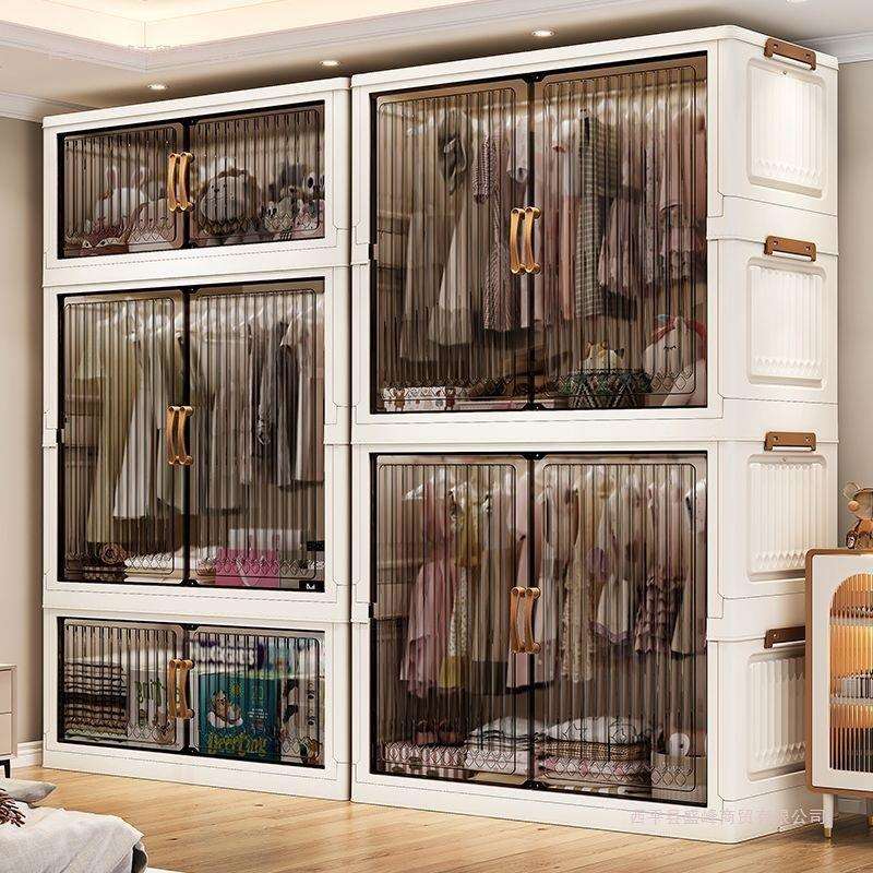 免安装收纳柜家用宝宝衣橱卧室衣物收纳箱多层储物柜儿童折叠衣柜