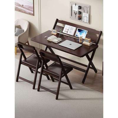 简易折叠学习桌小学生家用双人小户型卧室2025新款儿童多功能书桌