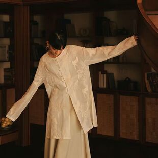松鹤长夏防晒长衫 新中式衬衫CHARMMY YE玩味设计新款连衣裙