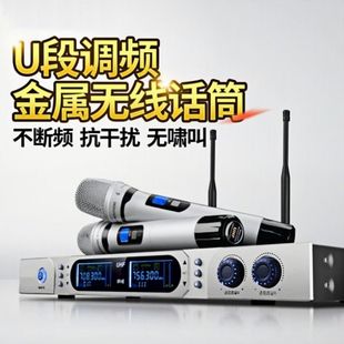 PU2200无线话筒卡拉OK卡包音响K歌专用舞台演出防啸叫麦克风