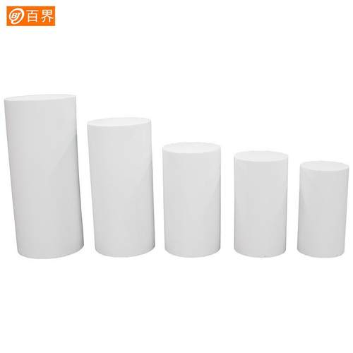 铁艺圆柱甜品台婚庆橱窗道具婚礼生日布置舞台摆糕点架摆件