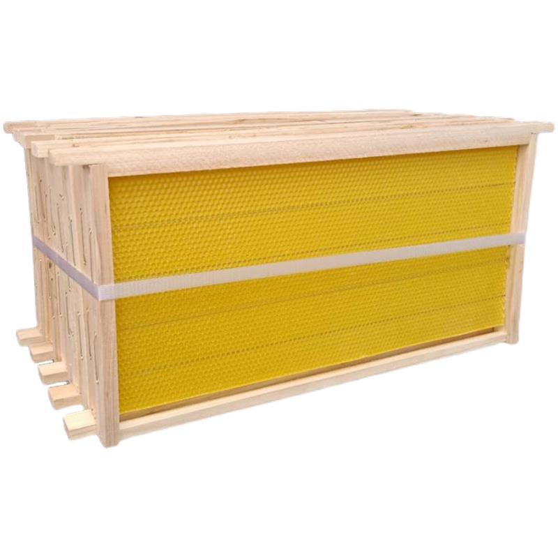 意蜂带框巢础成品巢框蜂巢杉木巢基蜜蜂巢框巢脾养蜂工具蜂箱