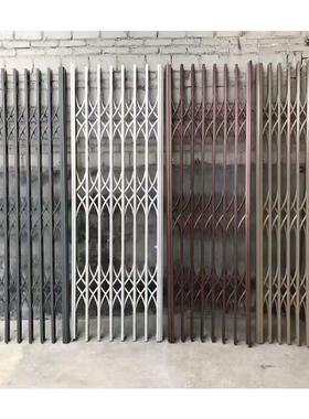 2钢13004不锈拉闸门手动推伸缩门防盗大门室外伸缩折叠入户拉门