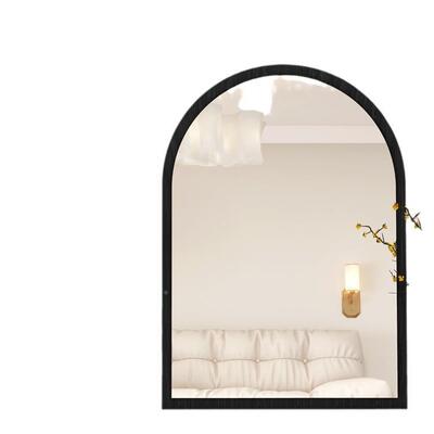 中风化妆镜壁古镜子主卧梳妆台镜子拱61861形桌面装镜客挂厅玄关