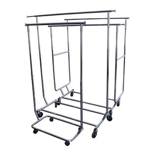 销源头厂家移动伸缩折叠龙商门架带子单杠展会场挂轮衣架拆卸方便