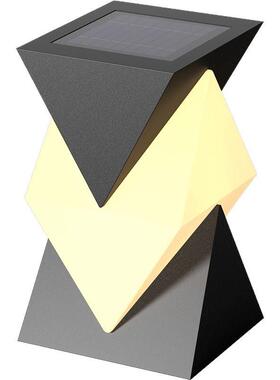 花园庭院不锈柱阳头灯钢户简约外防水太能灯HK-TY072极简现代装饰