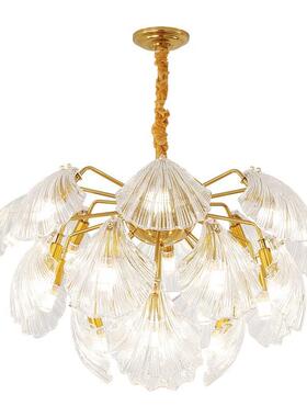 后现轻奢水吊代灯简约美式客厅灯餐厅创意个性服装店铺晶灯网8223