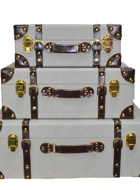 板房手提纳箱灰501628白色皮样质衣帽间整理储收物箱影展厅摆设摄