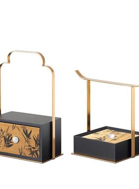 新中式复RZB-2670古手盒摆样板提间禅意茶室茶台桌件茶宋式美学收