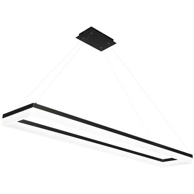 办公室吊灯ed长代条灯0878长方形工业风亮工作l室会议室现简超约