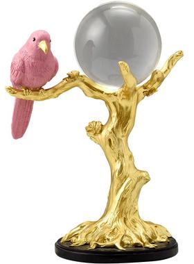 北欧轻奢风高档水晶球创意家居装饰品客厅酒柜电视柜办公桌面摆件