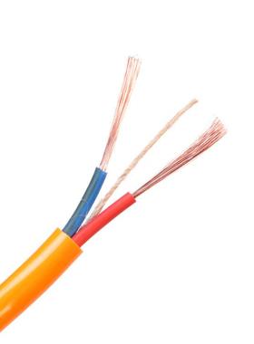 工厂家现货2x2货.5铜包铝电线用黄色两芯源线电江湖地摊源