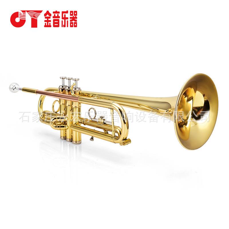 小号乐器降B调JYTR-2000G漆金小号2000型乐队小号