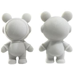 树脂流体白太空兔网胚红流体太QJP空熊存钱罐白胚工iy客手厅d摆件