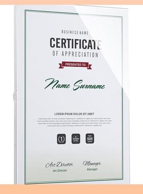 ?悬海报框电梯广示告框a4纸框架画框Fh(h(d$p浮装裱奖磁吸状展框