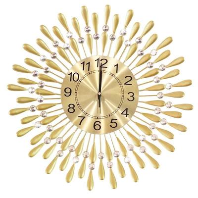 创4G9A0095意欧式钟表客厅挂钟高感静音时钟壁级钟英钟表石饰挂墙