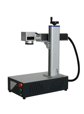 型30W5w10W光纤激光打标机金属DUC不锈0钢铝合金0标牌台式小全自