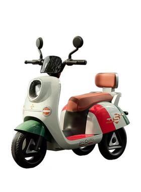 儿电704动摩托车三车轮车男女孩宝宝电瓶小孩可坐遥人充电控玩童