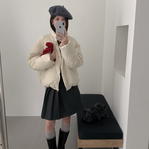 馨菲百搭短款羽绒服（含50白鸭绒带质检）保暖羽绒服外套60363