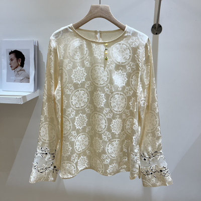 馨26年早春新中式国风复古立体装饰小衫YS2-TDC-0790