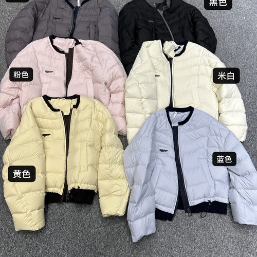 馨菲上新设计感时尚撞色百搭拼接休闲保暖羽绒服外套2288MX