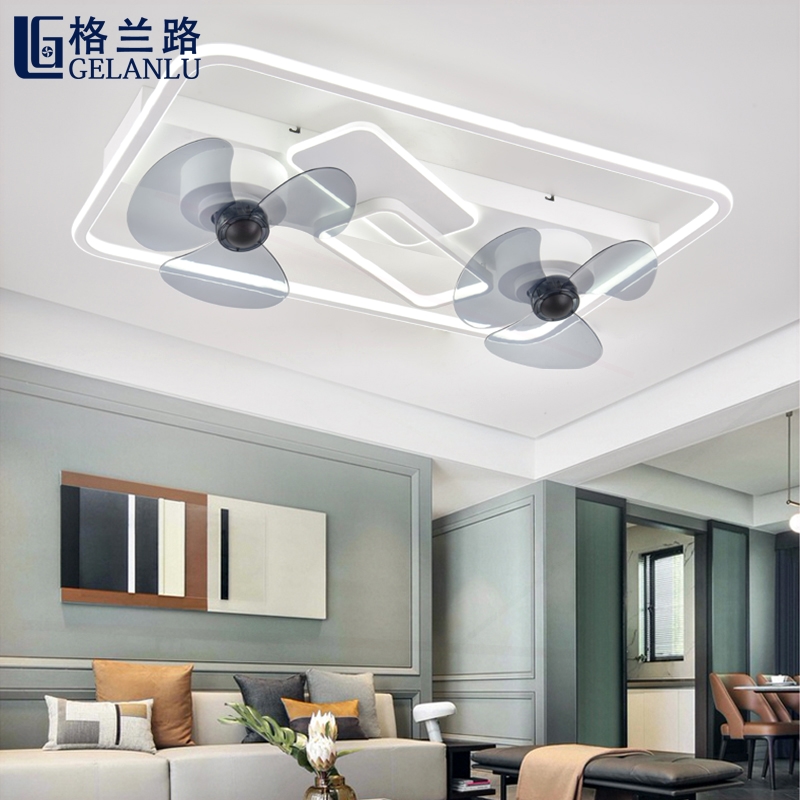 摇头吊扇灯全屋吸顶客厅一体卧室