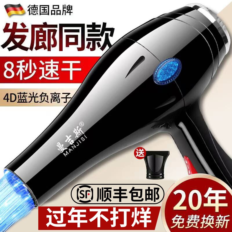 德国电吹风机家用大风力发廊理发负离子护发大功率速干筒店9800w