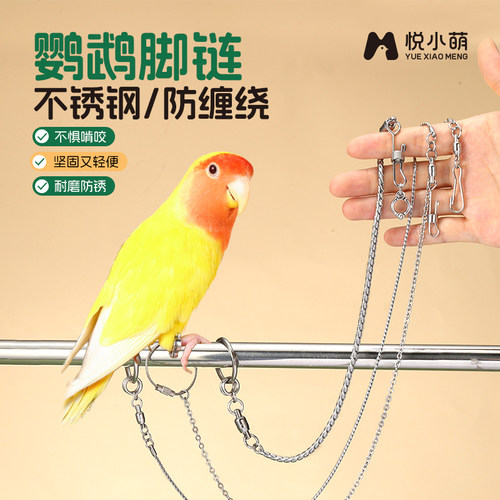 悦小萌鸟鹦鹉脚链不伤脚超轻脚环