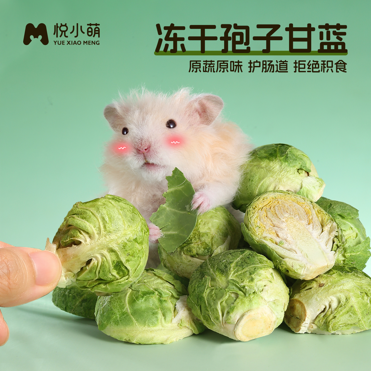 悦小萌仓鼠零食营养冻干孢子甘蓝