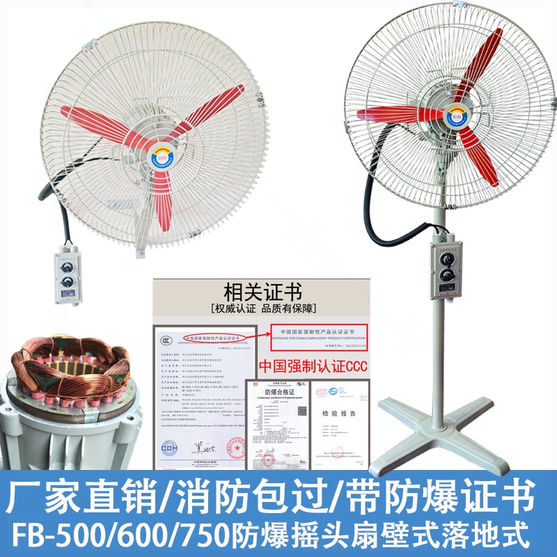 防爆摇头扇立式FB-500/600/750壁
