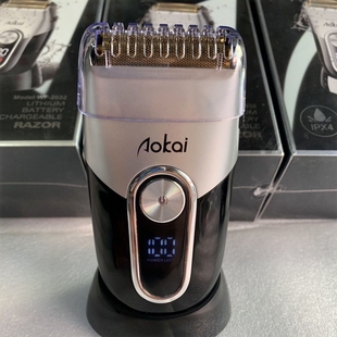 俄罗斯往复式奥凯正品充电剃须刀刀精修增白水洗电动男士智能刮胡