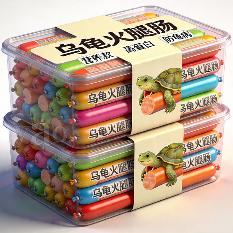 乌龟专用火腿肠高钙龟粮草龟营养高蛋白巴西龟幼龟金钱龟食物通用